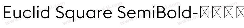 Euclid Square SemiBold字体转换